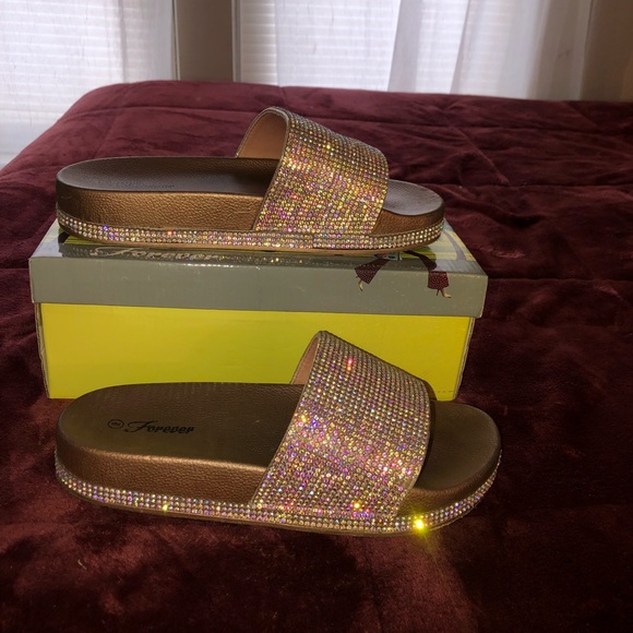 forever Shoes - Crystal slides